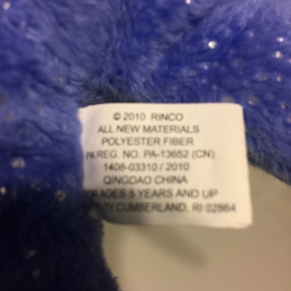 𝅺OCTOPUS purple stuffie metallic sparkles by Rinco 2010 Great condition. - Picture 4 of 5